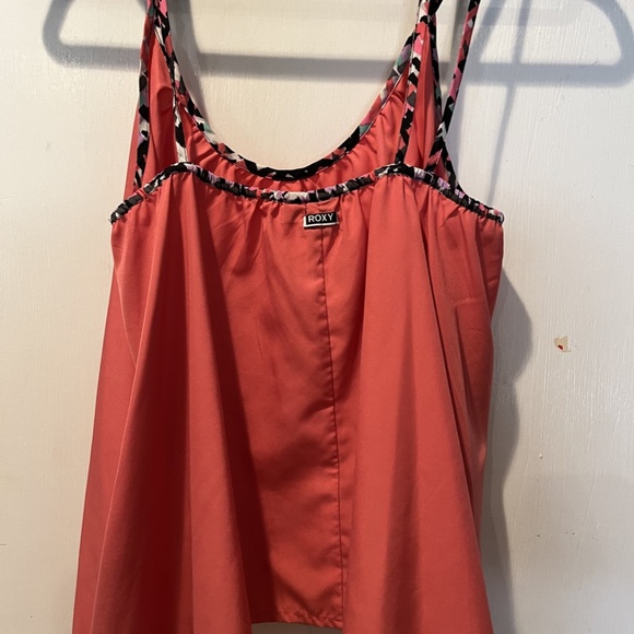 Roxy Pink Flowy Tank - Size Medium - Picture 4 of 5
